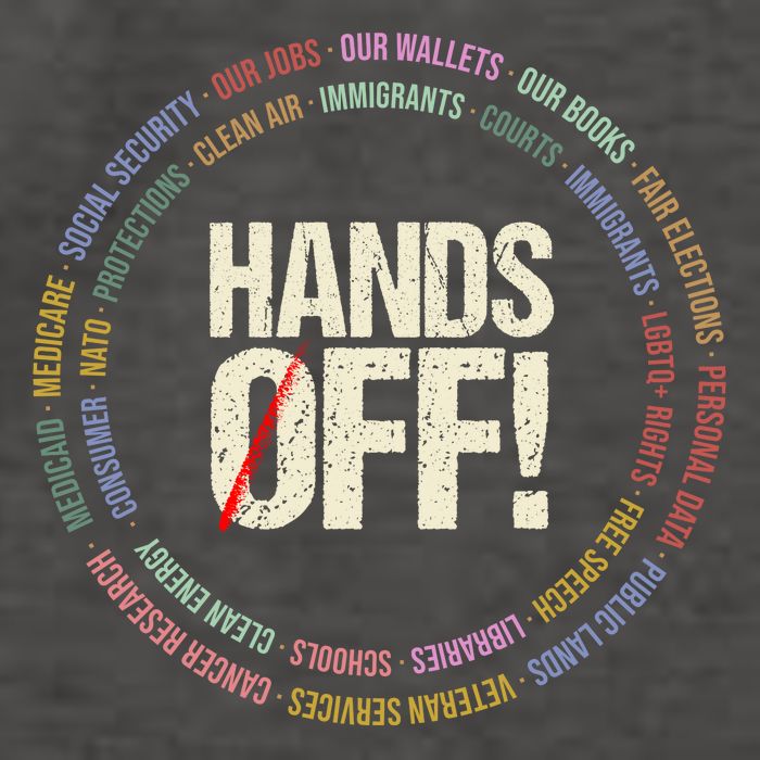 Hands Off Protest Social Security And Medicare Protest Vector Backpack