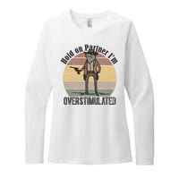 Hold On Partner Im Overstimulated Cowboy Frog Womens CVC Long Sleeve Shirt