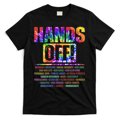  Hands Off Protest Social Security And Medicare Protest V-Neck T-Shirt