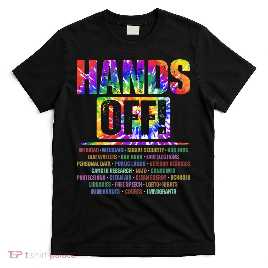  Hands Off Protest Social Security And Medicare Protest V-Neck T-Shirt