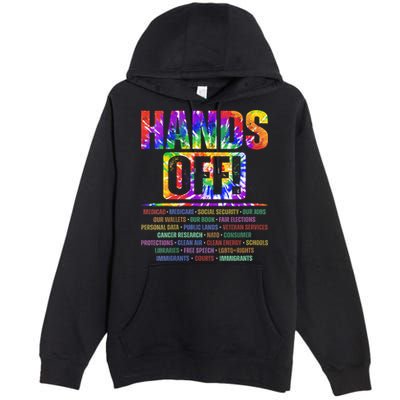  Hands Off Protest Social Security And Medicare Protest V-Neck Premium Pullover Hoodie