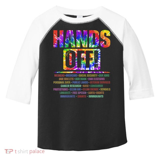  Hands Off Protest Social Security And Medicare Protest V-Neck Toddler Fine Jersey T-Shirt