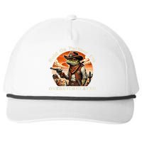 Hold On Partner IM Overstimulated Cowboy Frog Vintage Snapback Five-Panel Rope Hat