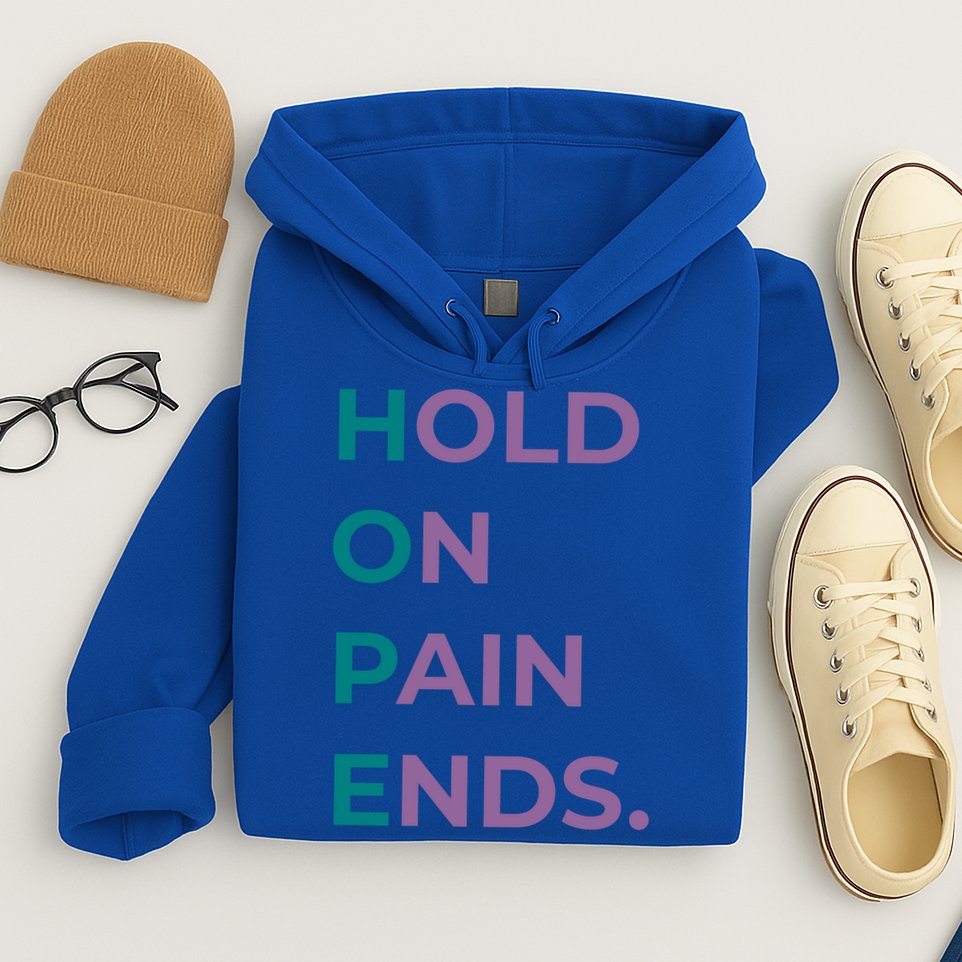 Hold On Pain Ends Hope Suicide Awareness Survivor Gift Hoodie