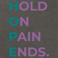 Hold On Pain Ends Hope Suicide Awareness Survivor Gift Cotton Canvas Backpack