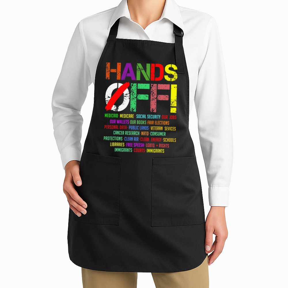 Hands Off Protest Gift Apron