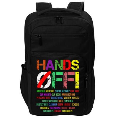 Hands Off Protest Gift Impact Tech Backpack