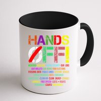 Hands Off Protest Gift Mug