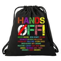 Hands Off Protest Gift Drawstring Bag