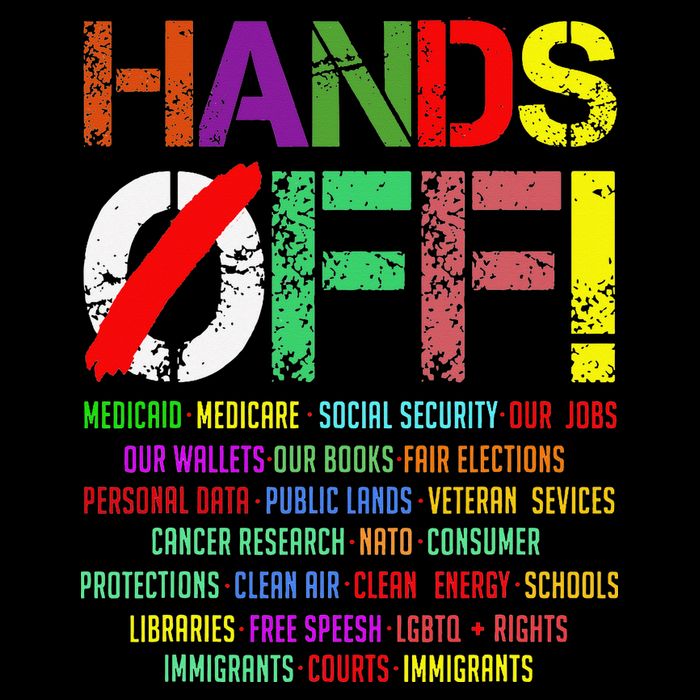 Hands Off Protest Gift Drawstring Bag