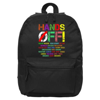 Hands Off Protest Gift 16 in Basic Backpack