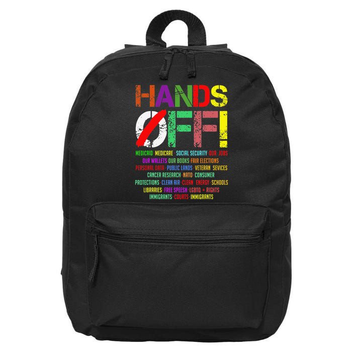 Hands Off Protest Gift 16 in Basic Backpack