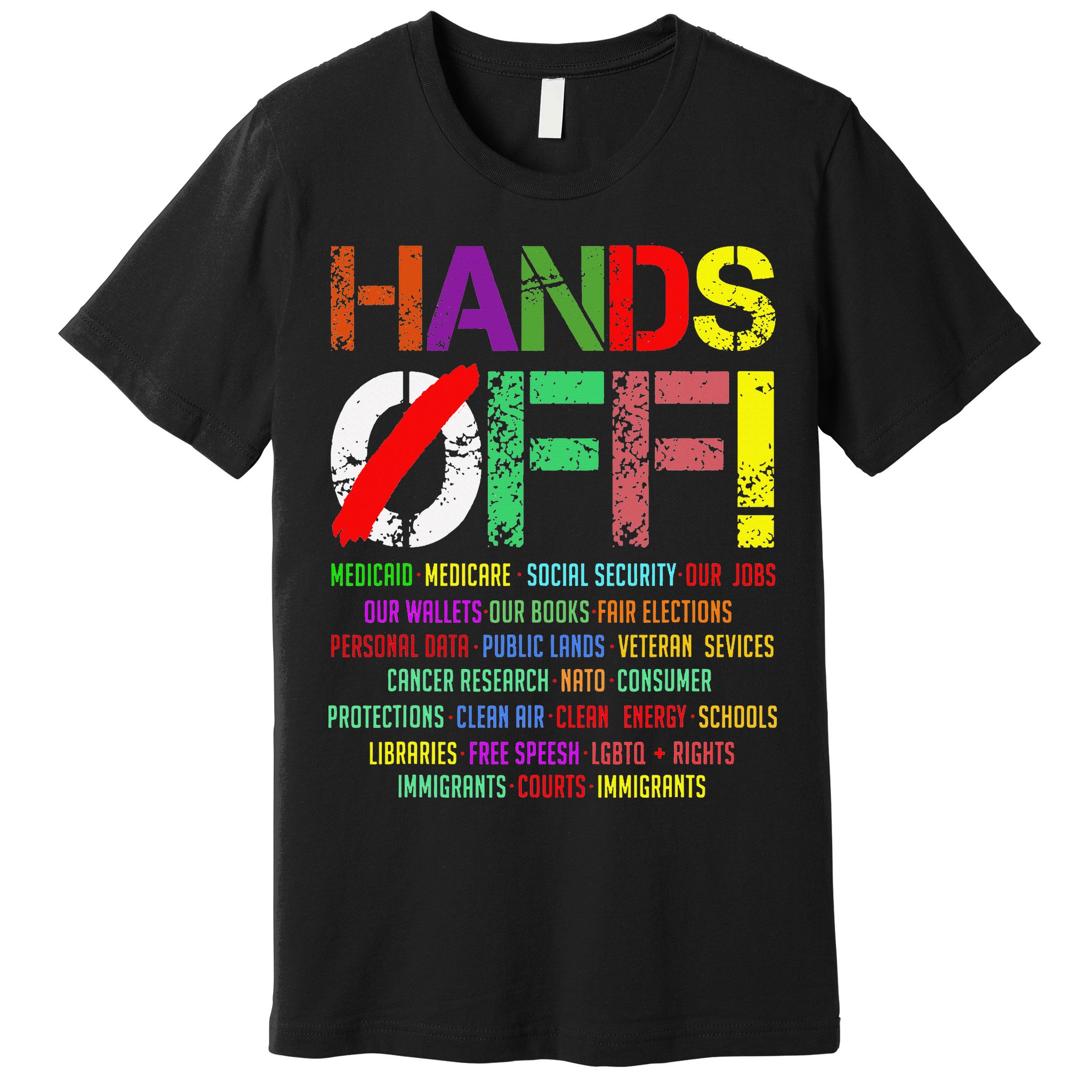Hands Off Protest Gift Premium T-Shirt