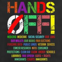 Hands Off Protest Gift 25L Jumbo Tote