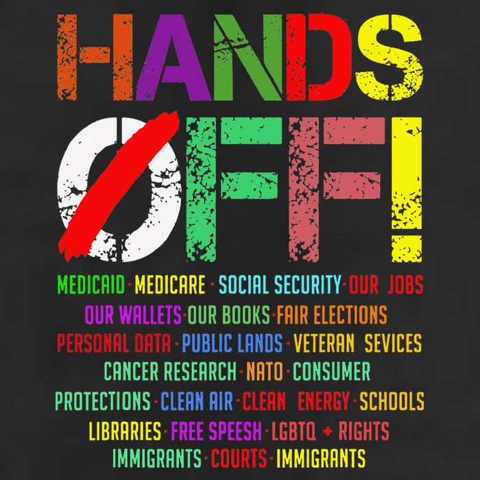 Hands Off Protest Gift 25L Jumbo Tote