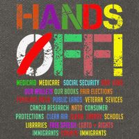 Hands Off Protest Gift Cotton Canvas Backpack