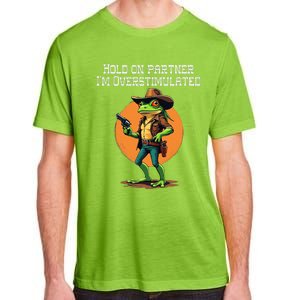 Hold On Partner IM Overstimulated Cow Frog Adult ChromaSoft Performance T-Shirt