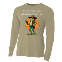 Hold On Partner IM Overstimulated Cow Frog Cooling Performance Long Sleeve Crew