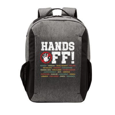 Hands Off Protest Remove Reverse Reclaim Protest Vector Backpack