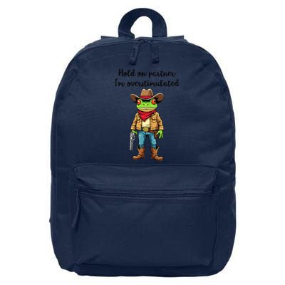 Hold On Partner IM Overstimulated Cow Frog 16 in Basic Backpack