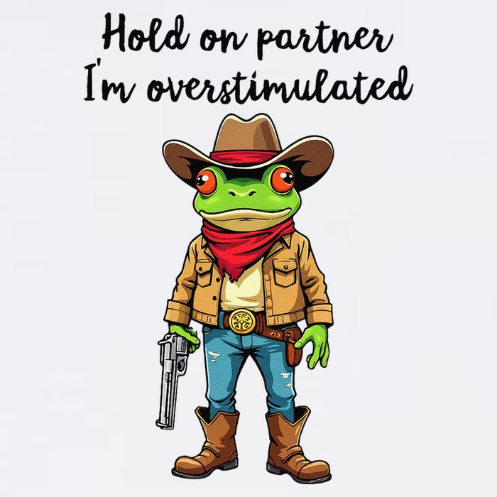 Hold On Partner IM Overstimulated Cow Frog Adult Drive Performance Visor