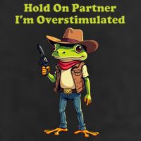 Hold On Partner IM Overstimulated Cow Frog Adult Drive Performance Visor