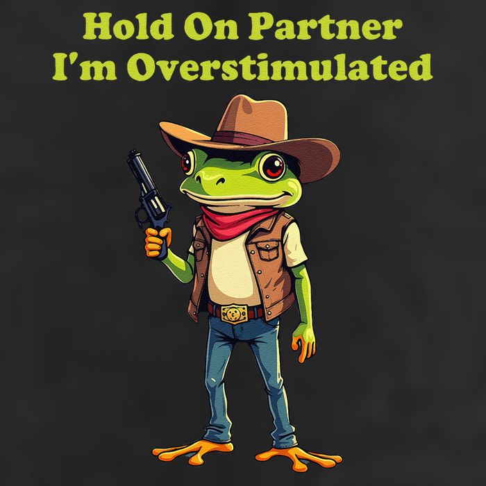 Hold On Partner IM Overstimulated Cow Frog Adult Drive Performance Visor