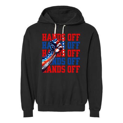 Hands Off Protest Social Security And Medicare Protest Garment-Dyed Fleece Hoodie