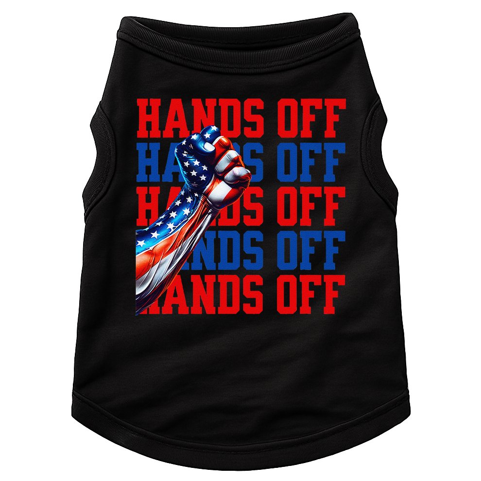 Hands Off Protest Social Security And Medicare Protest Doggie Tank