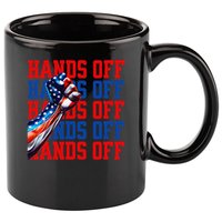 Hands Off Protest Social Security And Medicare Protest 11oz C Handle Ceramic Mug
