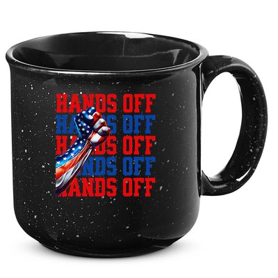 Hands Off Protest Social Security And Medicare Protest 15oz Campfire Ceramic Mug