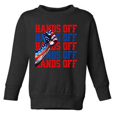 Hands Off Protest Social Security And Medicare Protest Toddler Sweatshirt