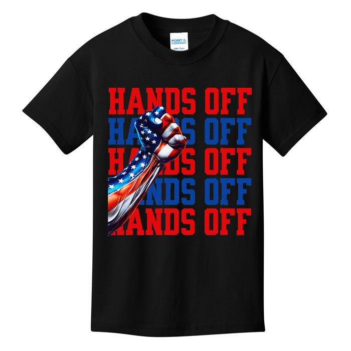 Hands Off Protest Social Security And Medicare Protest Kids T-Shirt