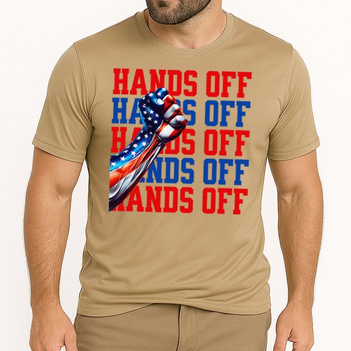 Hands Off Protest Social Security And Medicare Protest Cooling Performance Crew T-Shirt