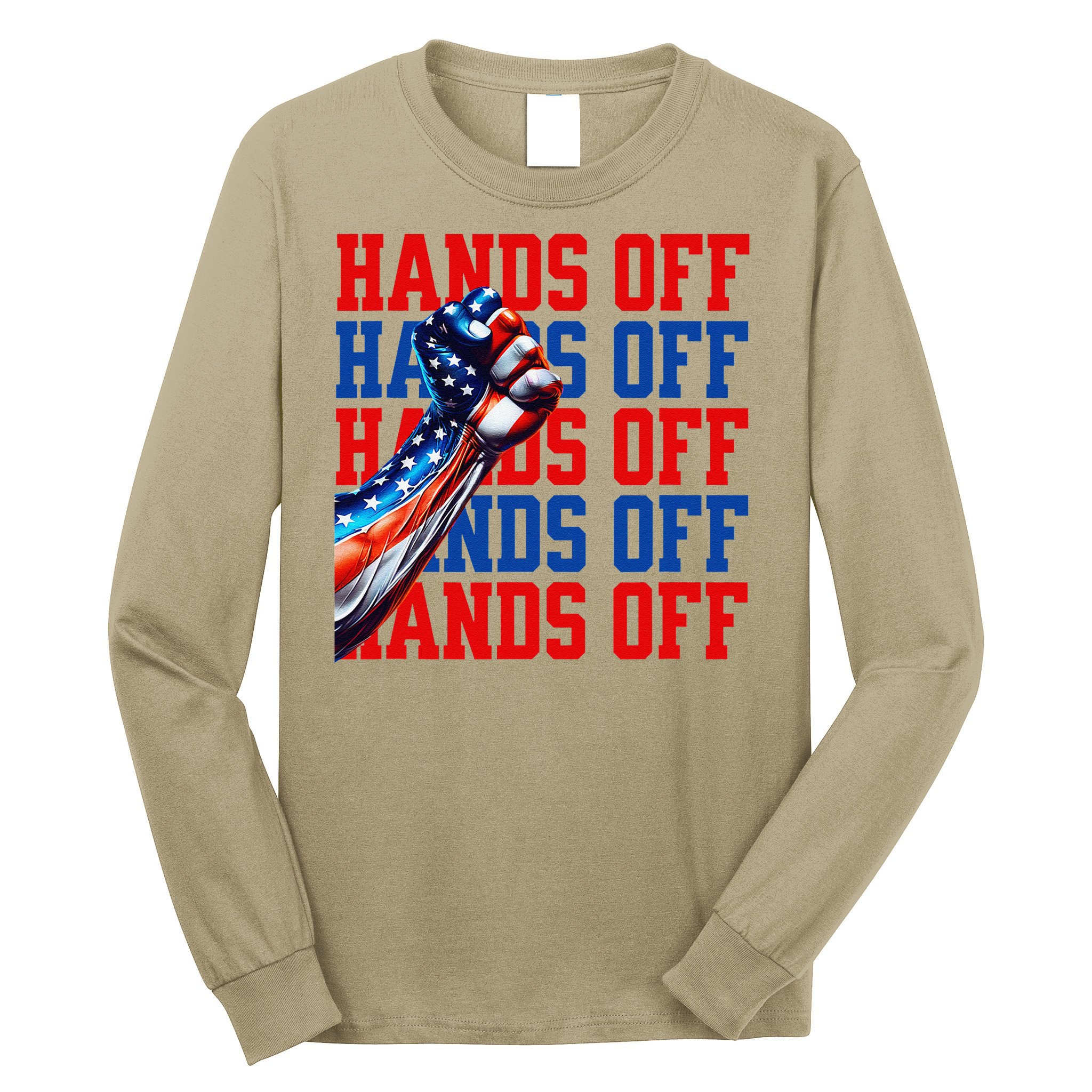 Hands Off Protest Social Security And Medicare Protest Long Sleeve Shirt