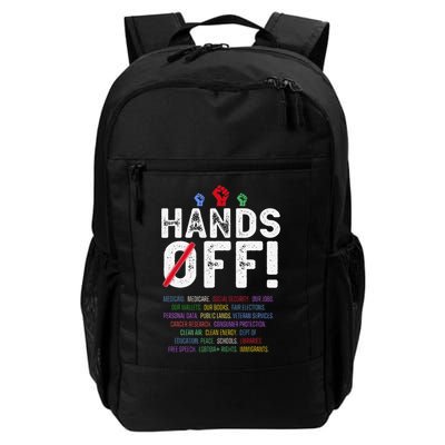Hands Off Protest Social Security And Medicare Protest Backpack