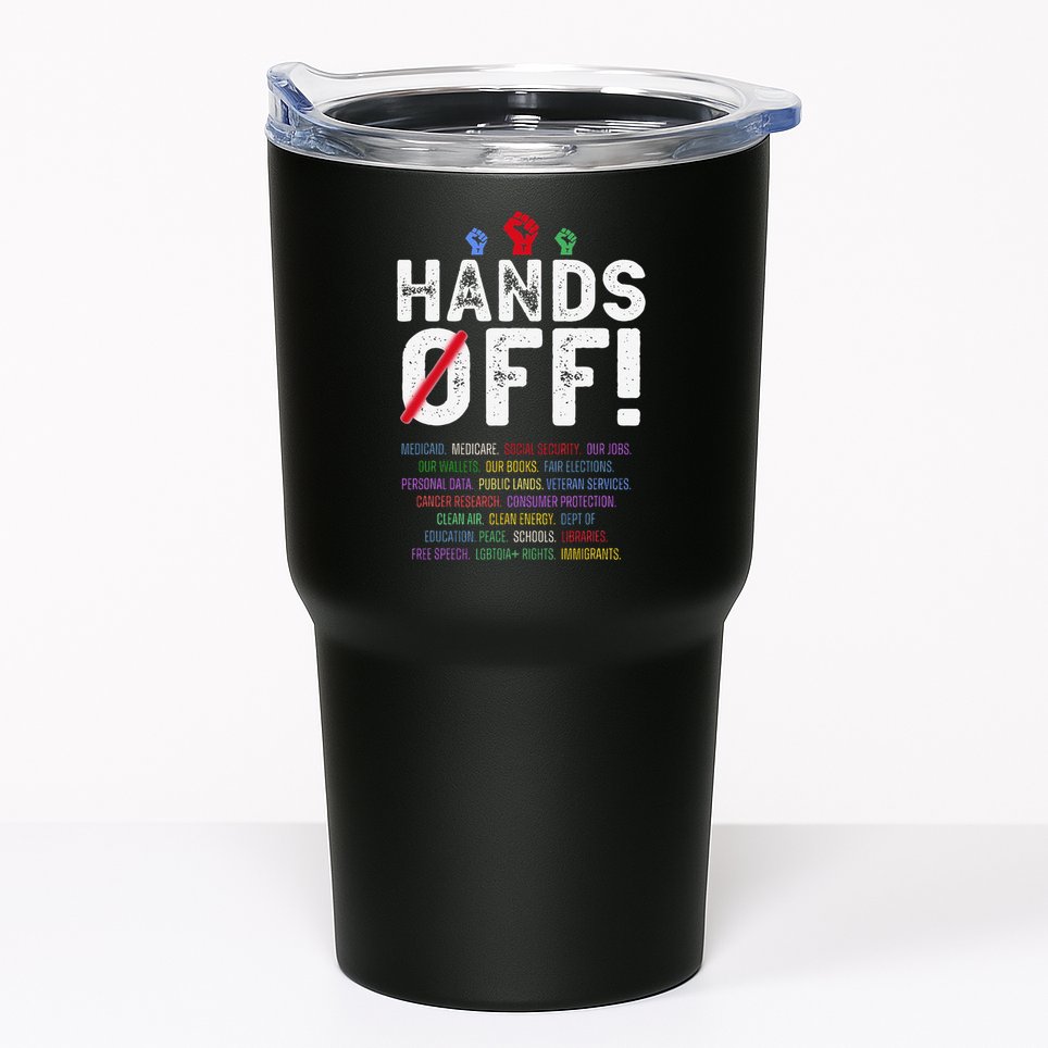 Hands Off Protest Social Security And Medicare Protest Tumbler