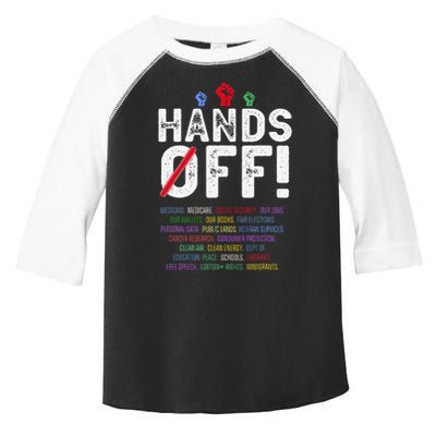 Hands Off Protest Social Security And Medicare Protest Toddler Fine Jersey T-Shirt