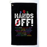 Hands Off Protest Social Security And Medicare Protest Golf Towel
