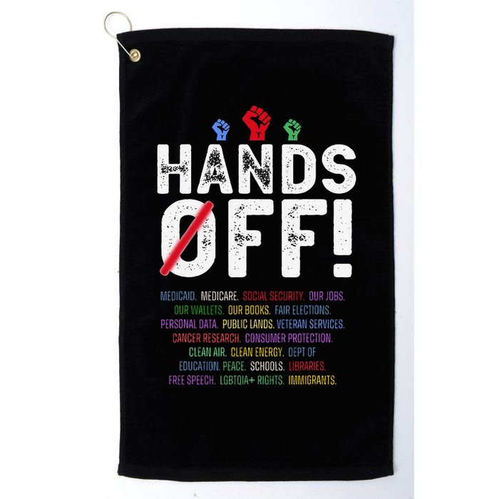 Hands Off Protest Social Security And Medicare Protest Golf Towel