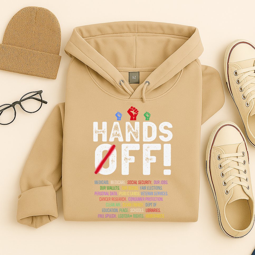 Hands Off Protest Social Security And Medicare Protest Hoodie