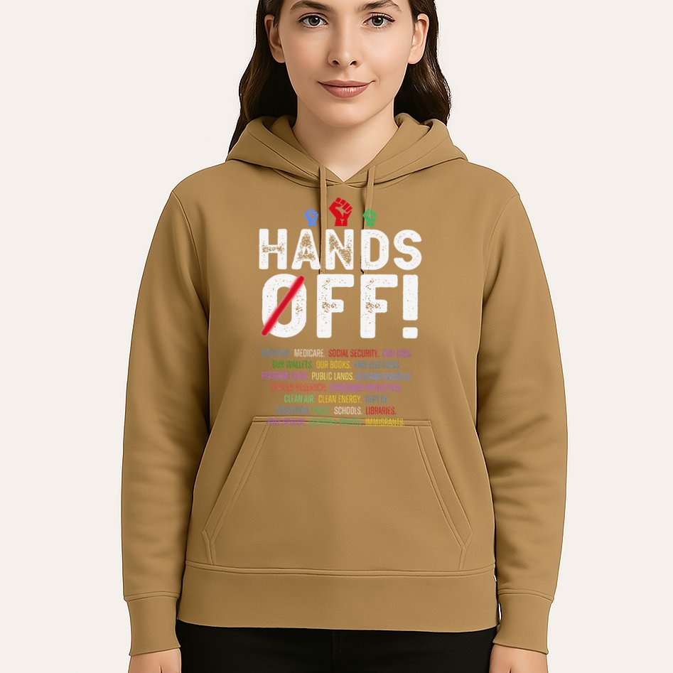 Hands Off Protest Social Security And Medicare Protest Hoodie