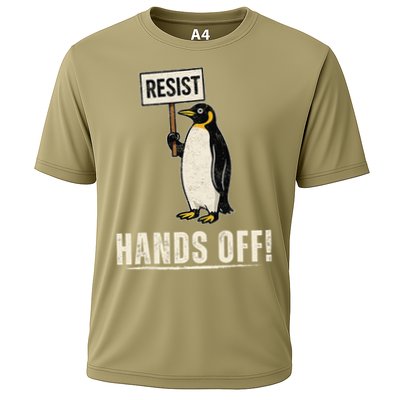 Hands Off Penguins Protest Against Tariffs Penguin Resist Performance Shirt