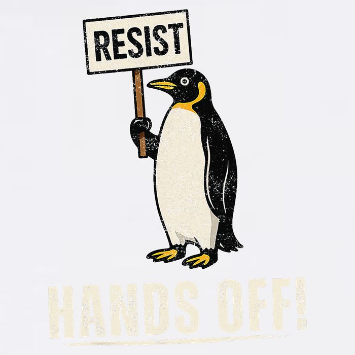 Hands Off Penguins Protest Against Tariffs Penguin Resist Garment-Dyed Sweatshirt