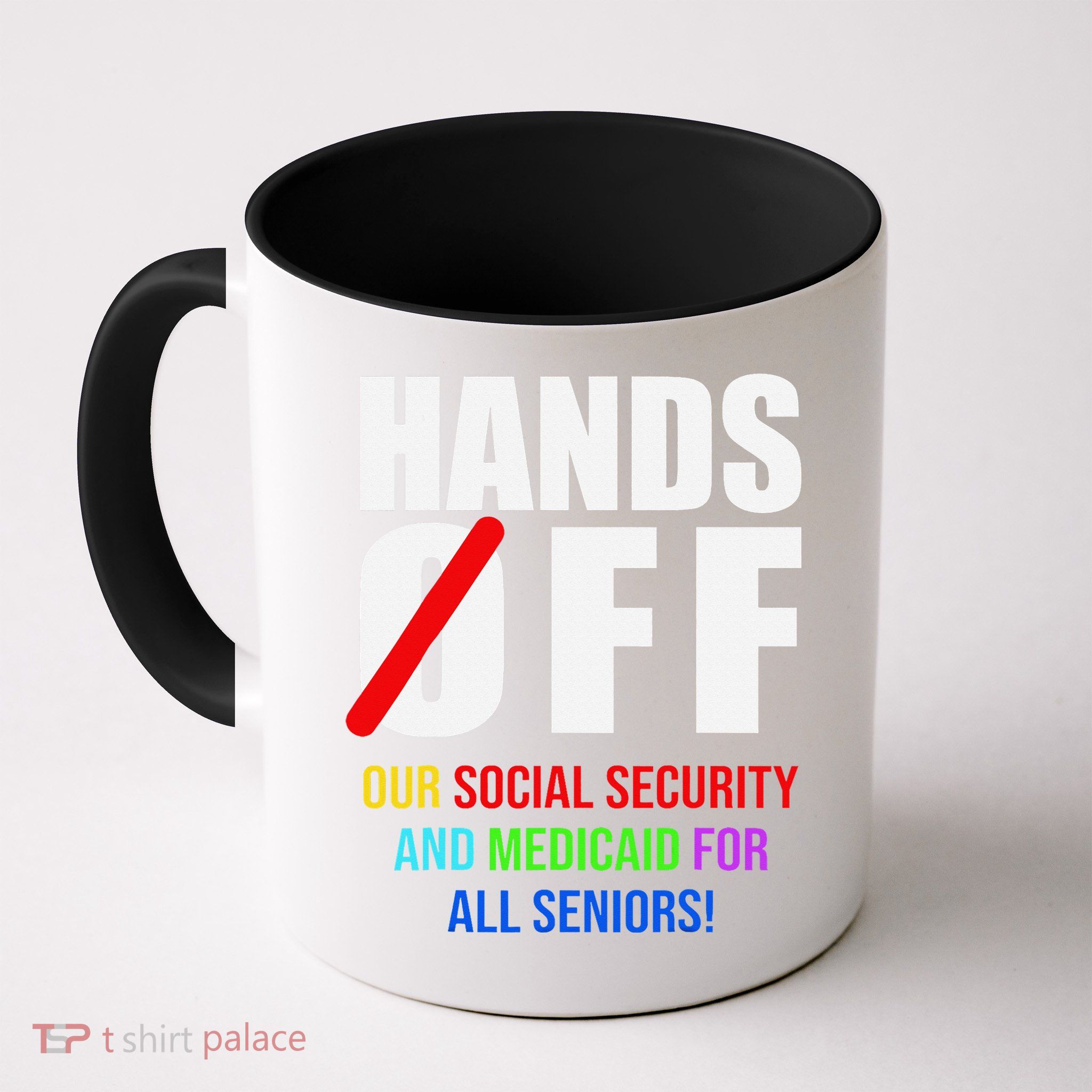 Hands Off Protest Social Security And Medicare Protest Mug