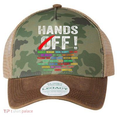 Hands Off Protest Social Security And Medicare Protest Legacy Tie Dye Trucker Hat