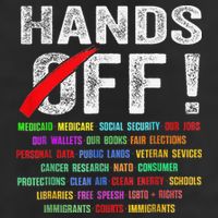 Hands Off Protest Social Security And Medicare Protest Adult Drive Performance Visor