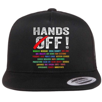 Hands Off Protest Social Security And Medicare Protest Flatbill Hat
