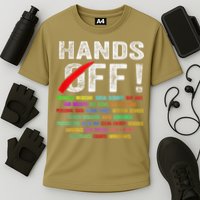 Hands Off Protest Social Security And Medicare Protest Cooling Performance Crew T-Shirt