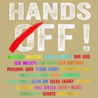 Hands Off Protest Social Security And Medicare Protest Cooling Performance Crew T-Shirt